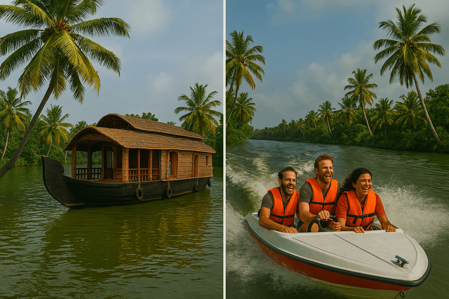 Alleppey Houseboats vs Speedboats